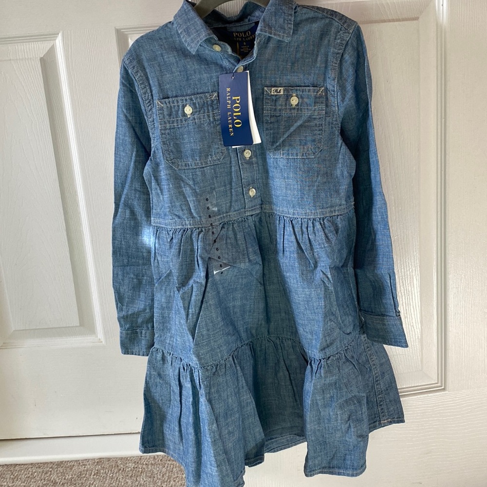 Polo Ralph Lauren denim dress size 6 NWT